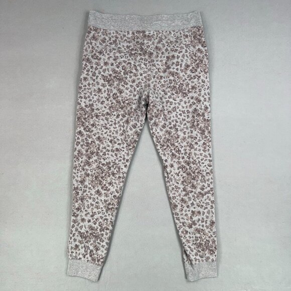 Athleta Track Suit Set Womens Large Gray Leopard Balance Hoodie Jacket Jogger - Picture 10 of 16